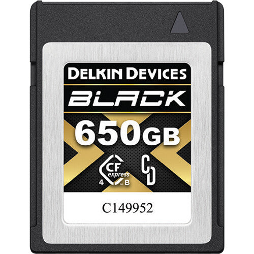 Delkin Devices 650GB BLACK 4.0 CFexpress Type B Memory Card