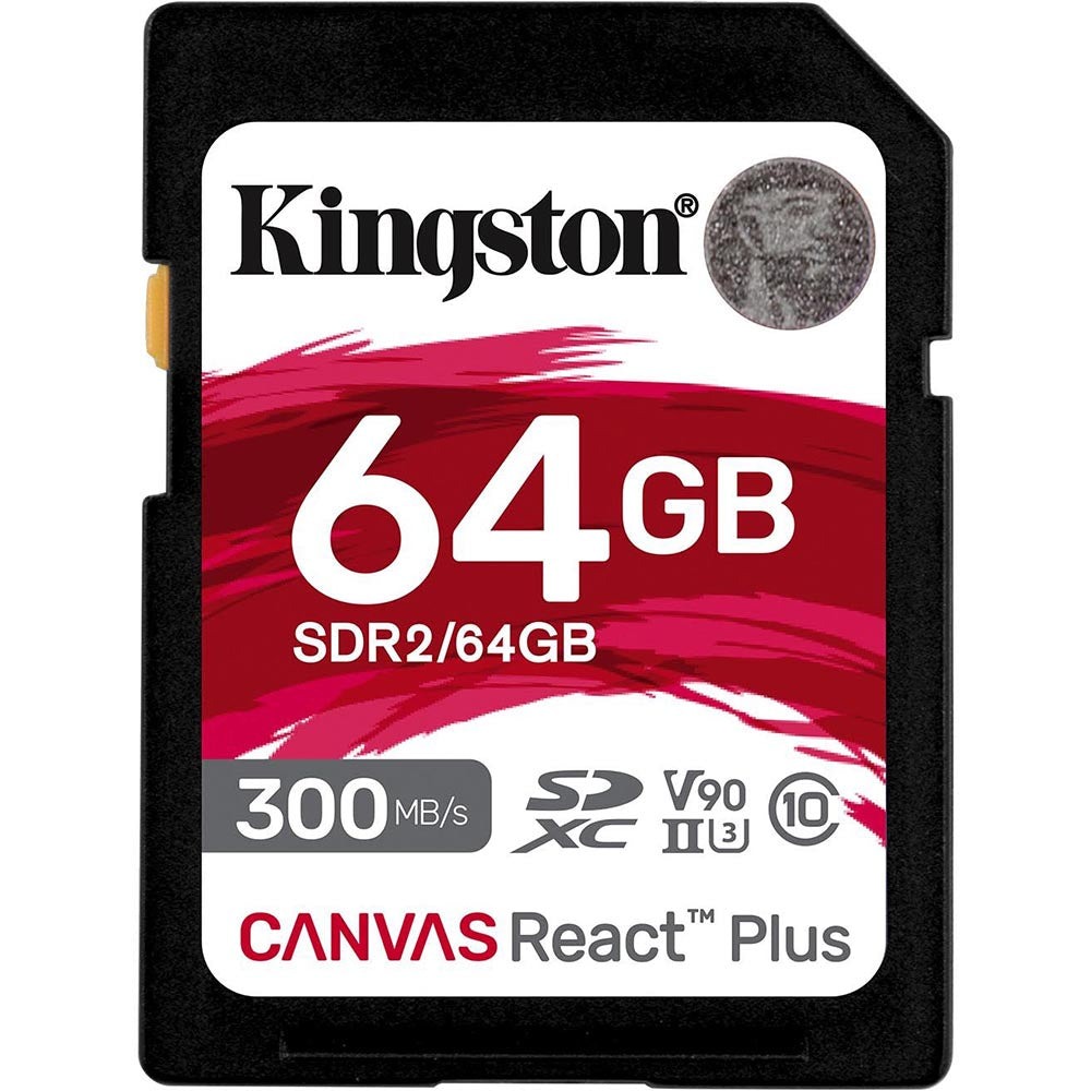 Kingston Canvas React Plus 128GB SDXC Memory Card UHS-II