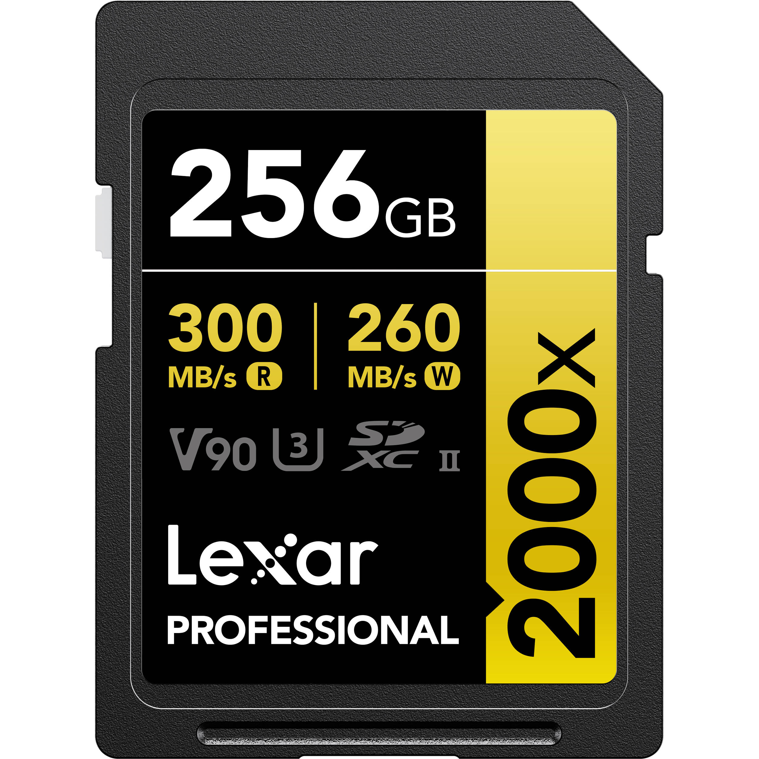 Lexar 256GB Professional 2000x UHS-II SDXC Memory Card