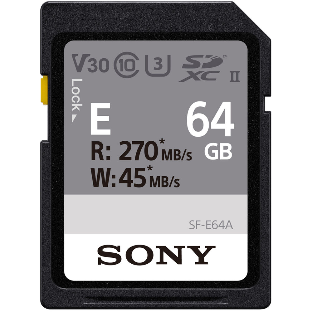 Sony 64GB SF-E Series UHS-II SDXC Memory Card