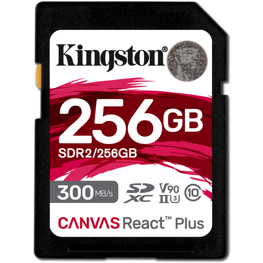 Kingston Canvas React Plus 128GB SDXC Memory Card UHS-II